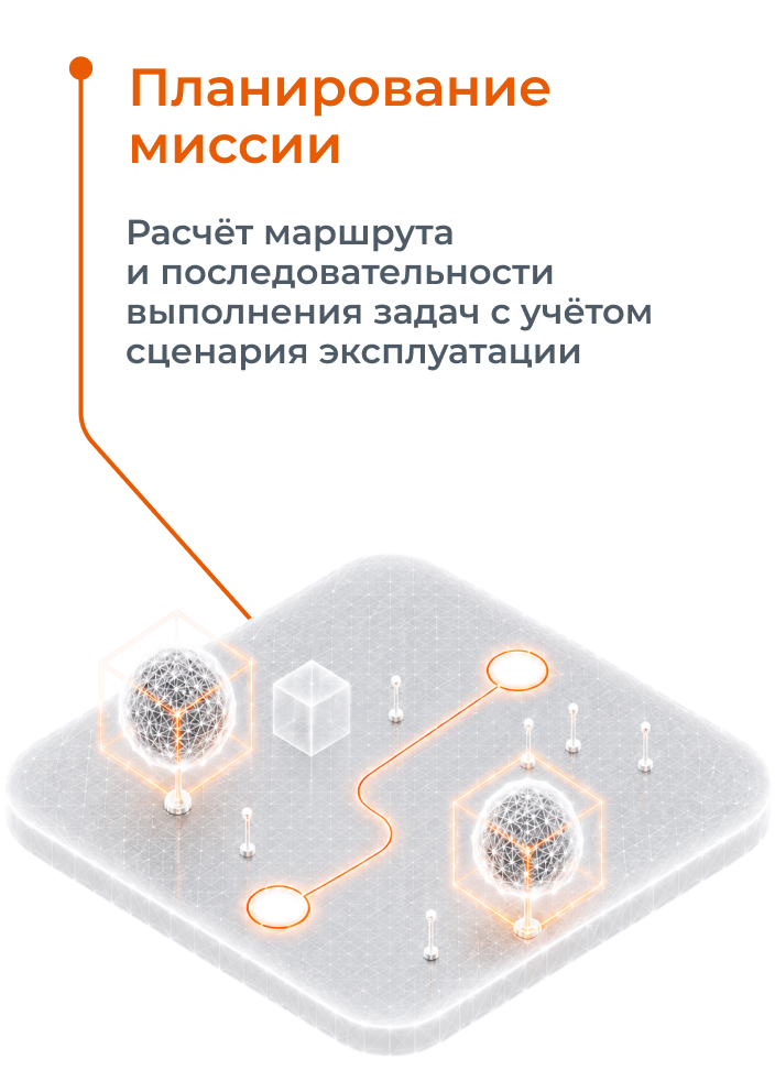 Планирование миссии. Расчёт маршрута и последовательности выполнения задач с учётом сценария эксплуатации